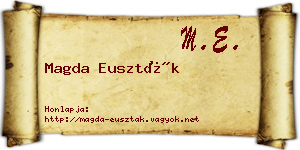 Magda Euszták névjegykártya